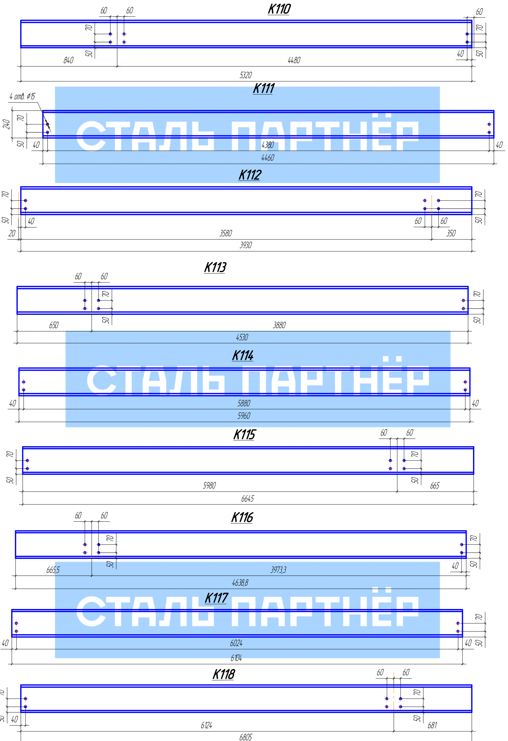 Металлический прогон Производство прогонов в Красноярске
